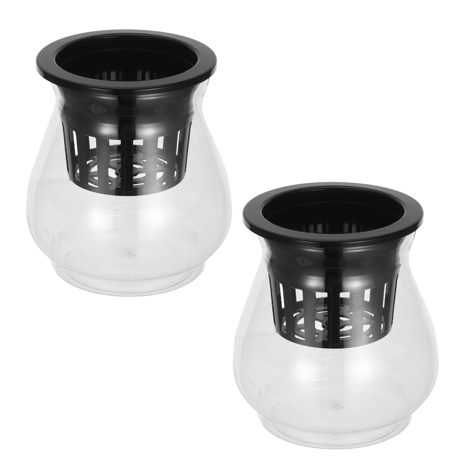 Aquarium Fish Betta - 2Pcs Transparent Hydroponic Container Fish Tank