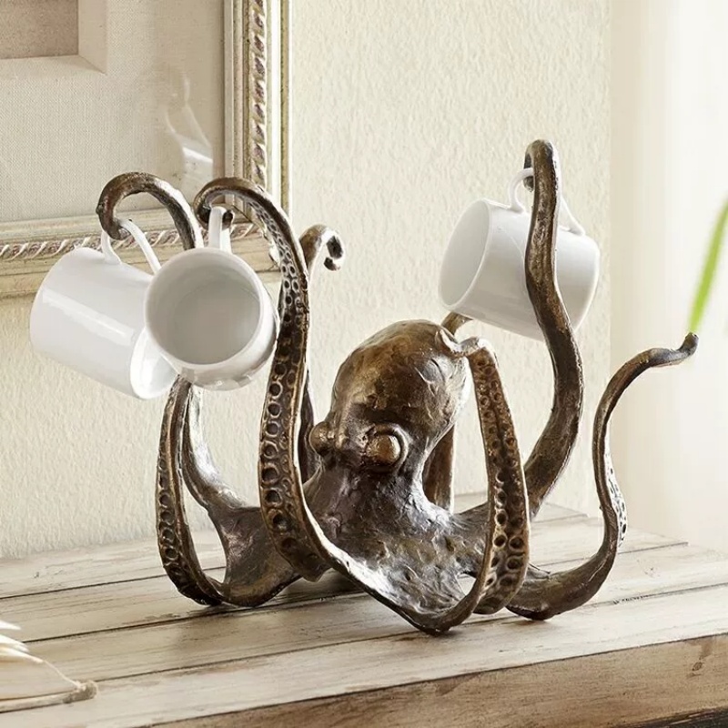 1pc Octopus Sculpture Cup Hold - Aquarium Decor review and price