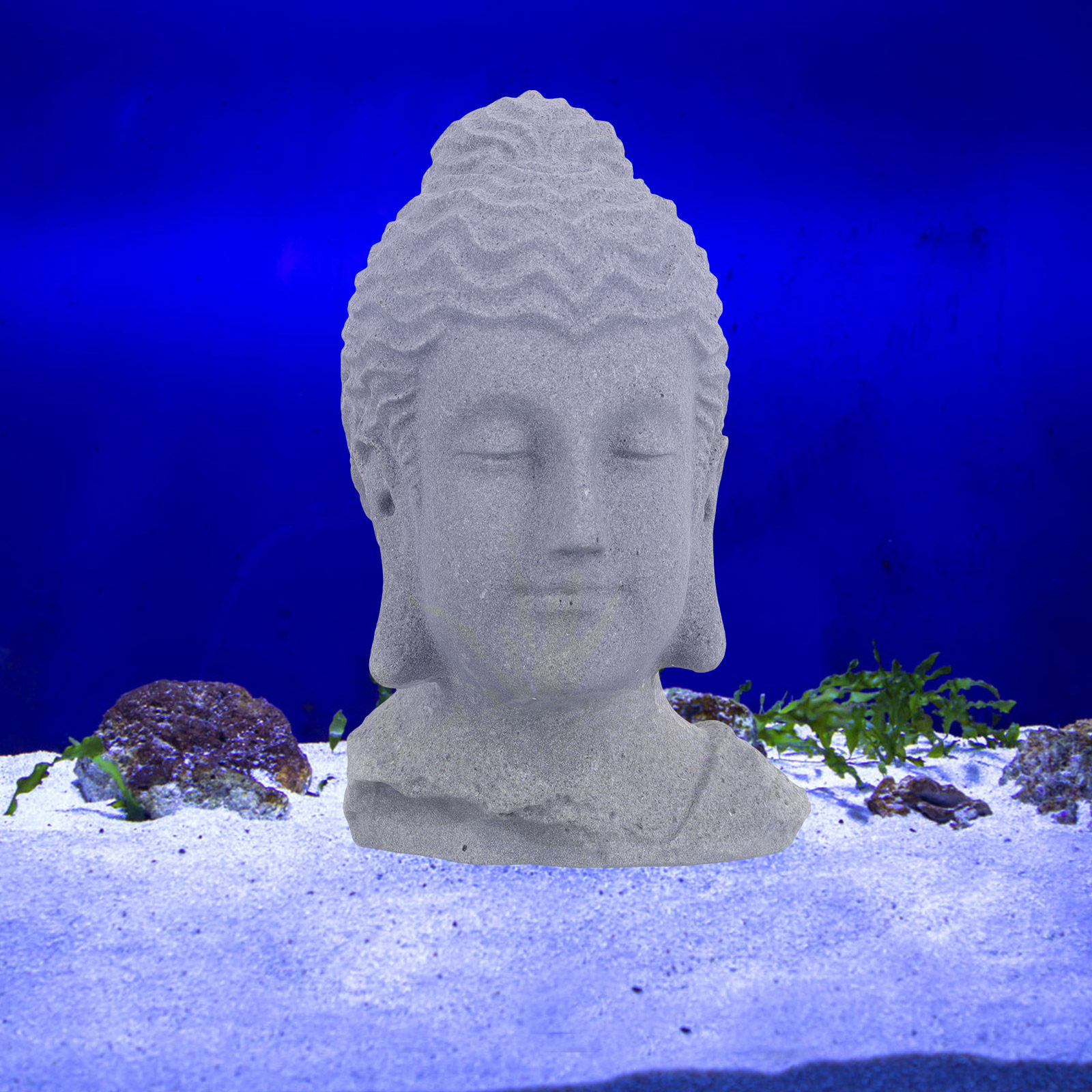 Meditating Buddha Head Statue  - Fish Aquarium Home review and price