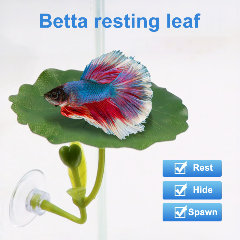 (Ce14)1/5PC Green Leaf Hammock - Aquarium Fish Betta review and price