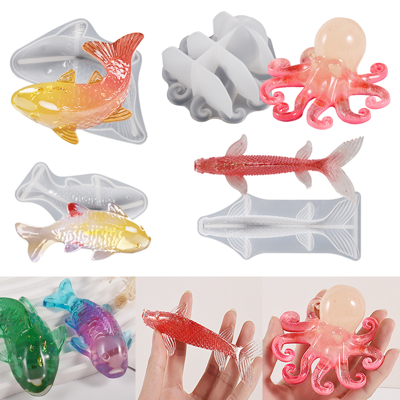 3D Koi Fish Shaped Epoxy Resin - Fish Aquarium Home review and price