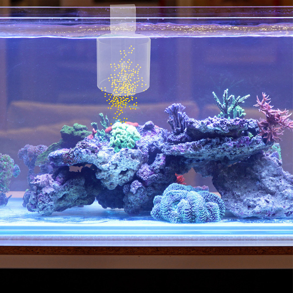 Adjustable Acrylic Fish Feedin - Aquarium Fish Keeping review and price