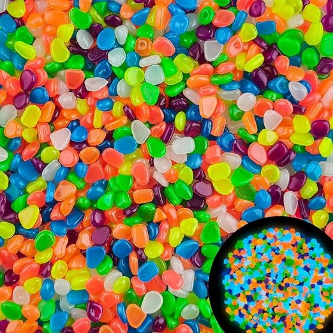 500Pcs Glow in The Dark Garden - Fish Tank Gravel review and price