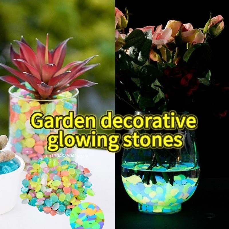 100-1000PCS Luminous Stone Gar - Fish Tank Gravel review and price
